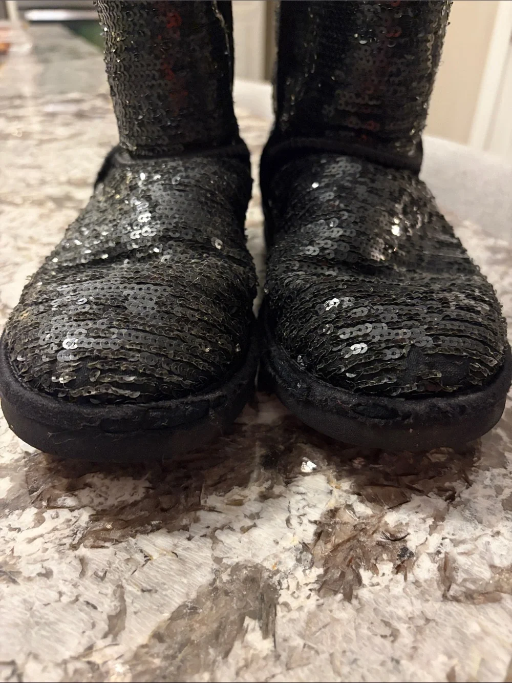 UGG Black Sequin Mid-Calf Boot